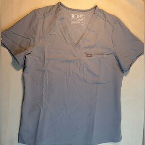 Figs V-Neck Scrub Top, FW1000, in Slate